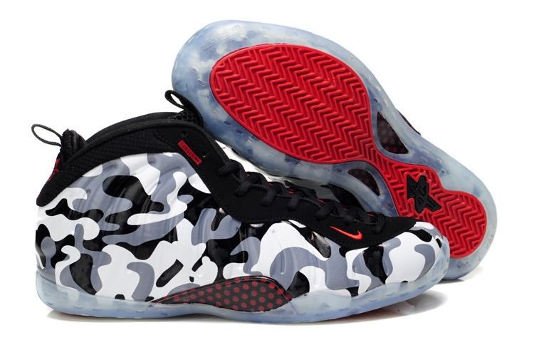 2013 Air Foamposite One White-Black Camo